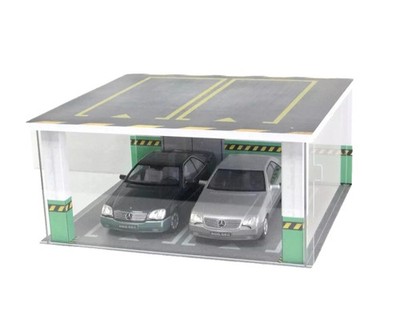 Acryl Modellauto Vitrine Maßstab 1:18 Tiefgarage Szene Garage 1/18
