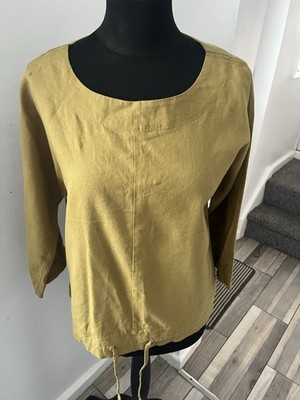 White Stuff Maddie Mix Top blouse Linen size 12 new with tags