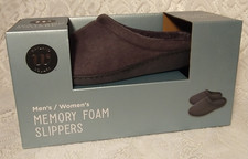 Wayland Square Mens Womens Memory Foam Slippers Gray Size Varies tblbi1