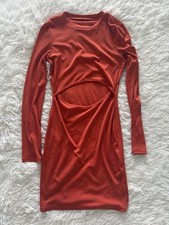 SHEIN Women’s Small Long Sleeve Orange Dress