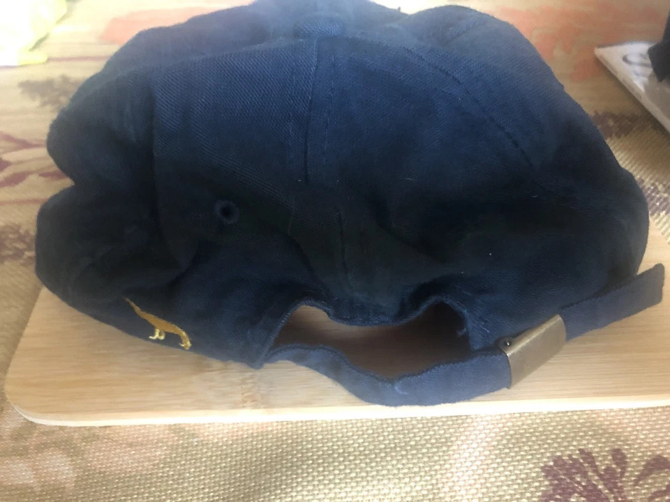 Gorra de cigarrillo vintage camel azul marino hebilla ajustable correa logotipo trasero - LN Foto 4 de 4