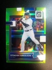 2022 Donruss Optic - Rated Rookie Spencer Torkelson #100 Lime Green Prizm (RC)
