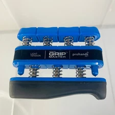 Prohands Grip Master Hand Exerciser Light Tension (5lbs per finger) Blue Guitar