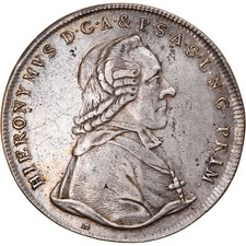 [#907749] Coin, AUSTRIAN STATES, SALZBURG, Hieronymus, Thaler, 1793, Salzburg, A
