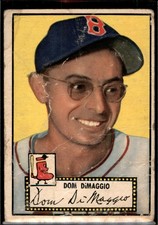 1952 Topps #22 Dom DiMaggio - set filler (sku:2598)
