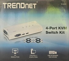 NEW TRENDnet  TK (TK407K) 4-Ports External KV...