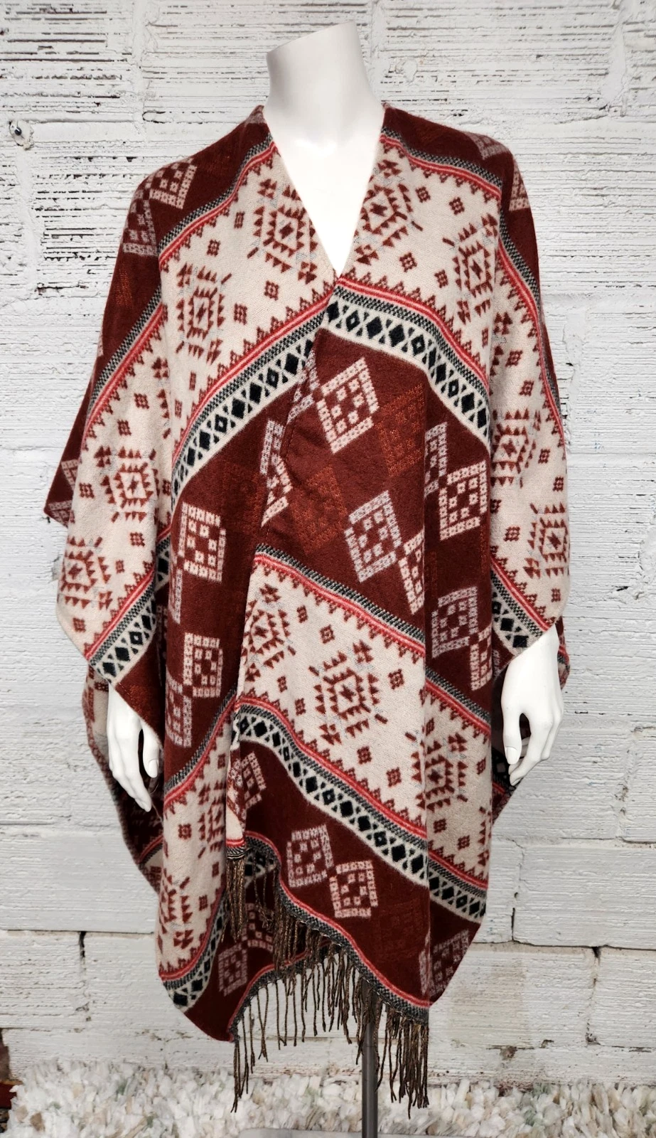 Shyanne One Size Aztec Southwestern Soft Blanket Shawl Poncho