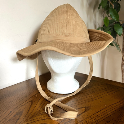 80s VTG Banana Republic French Army Bush Hat Water Repellent Side