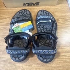 Teva Sandals Blue Design ShocPad Spider Rubber Size 8