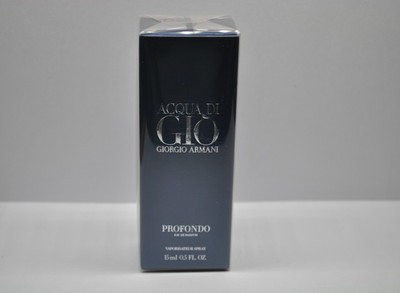Giorgio Armani Acqua Di Gio Profondo Eau De Parfum Spray 0.5 fl oz (Pack of 1)