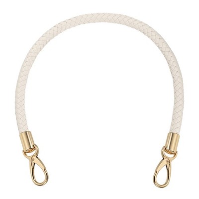 Geflochtener Taschengurt 54 cm, Tote Creation (beige weiß)