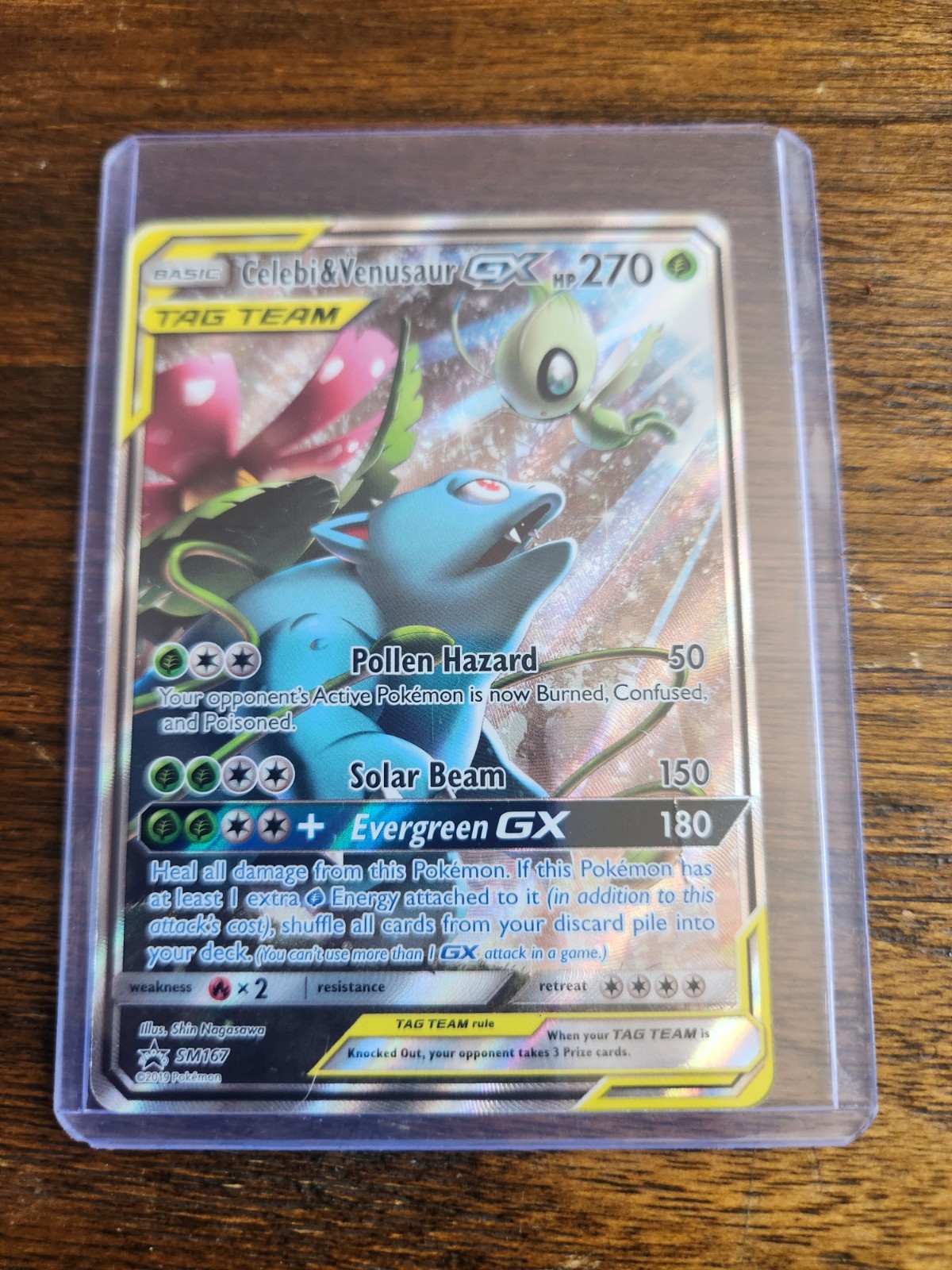Celebi & Venusaur GX SM167 Sm Holo
