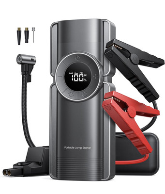 BUTURE 4-in-1, 3000A Autobatterie Booster Starthilfe, Reifenfüller, Powerbank