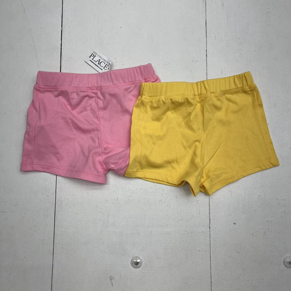 Pantalones Cortos Pull On The Children’s Place Rosa y Amarillo Niñas Talla 12/18M NUEVO Foto 4 de 4