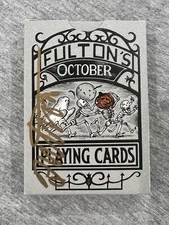 Dan & Dave FULTON’S OCTOBER PLAYING CARD DECK First Edition V1 SIGNED New