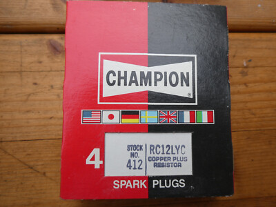 4 x Stück Zündkerzen Champion RC12LYC 412 NEU