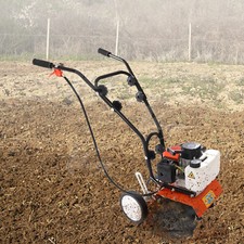 Petrol Cultivator Rotavator Tiller Garden Allotment Soil Vegetable Patch 52cc UK