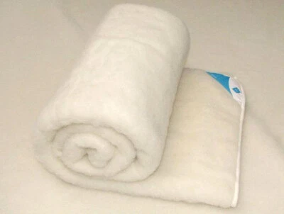 Woollen Blanket EU Merino Natural Sheep Wool 100% ALL SIZES!!! White Ecru