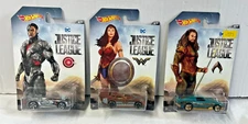 Hot Wheels Superheroes (x3) Justice League Sports Cars  - Brand New