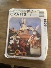 8608 McCalls Sewing Pattern Craft Bunnies 8" 9" 12" Anne McKinney Stuffed Animal