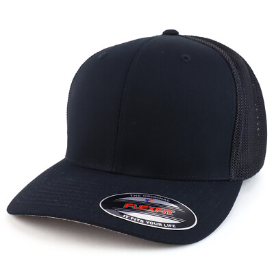 XXL Oversize Structured Flex Fitted Baseball Cap - Stretch Fit Flexfit Oversize XXL Structured Blank Flatbill Snapback Cap  main image 3