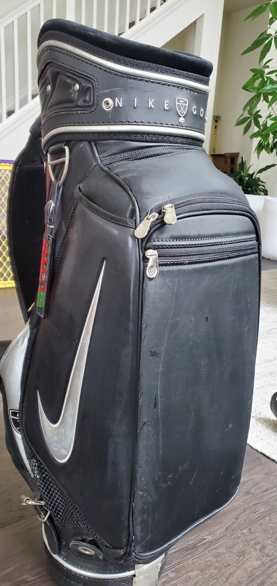 NIKE Golf 5-way black staff bag with rain hood | eBay
