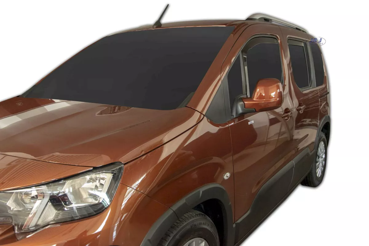 TO FIT PEUGEOT RIFTER 2018 up wind deflectors 4pc set TINTED HEKO
