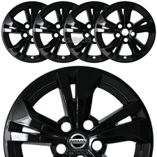 4 fit Nissan Sentra SV 2020-2023 Black 16" Wheel Skins Hub Caps Alloy Rim Covers