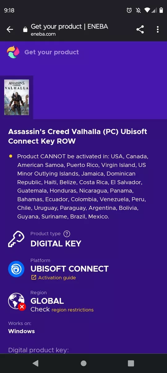 Assassin's Creed Valhalla (PC) Uplay Key EUROPE