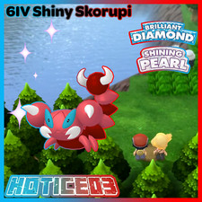 6IV Shiny Skorupi Pokemon Brilliant Diamond Shining Pearl