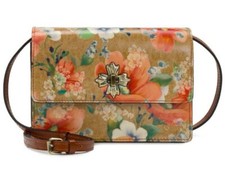 NEW PATRICIA NASH APRICOT BLOSSOMS CONSILINA LEATHER CROSSBODY -NWT W/Dust Bag