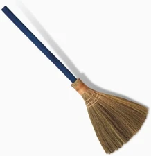 Handmade Vietnamese Straw Broom–Soft Whisk Broom 26" Long 12 Wide Decor