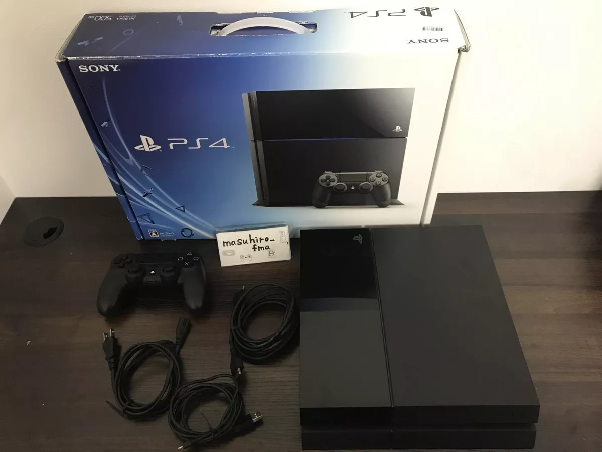 SONY Playstation 4 PS4 Jet Black console 500GB CUH-1100A w/box