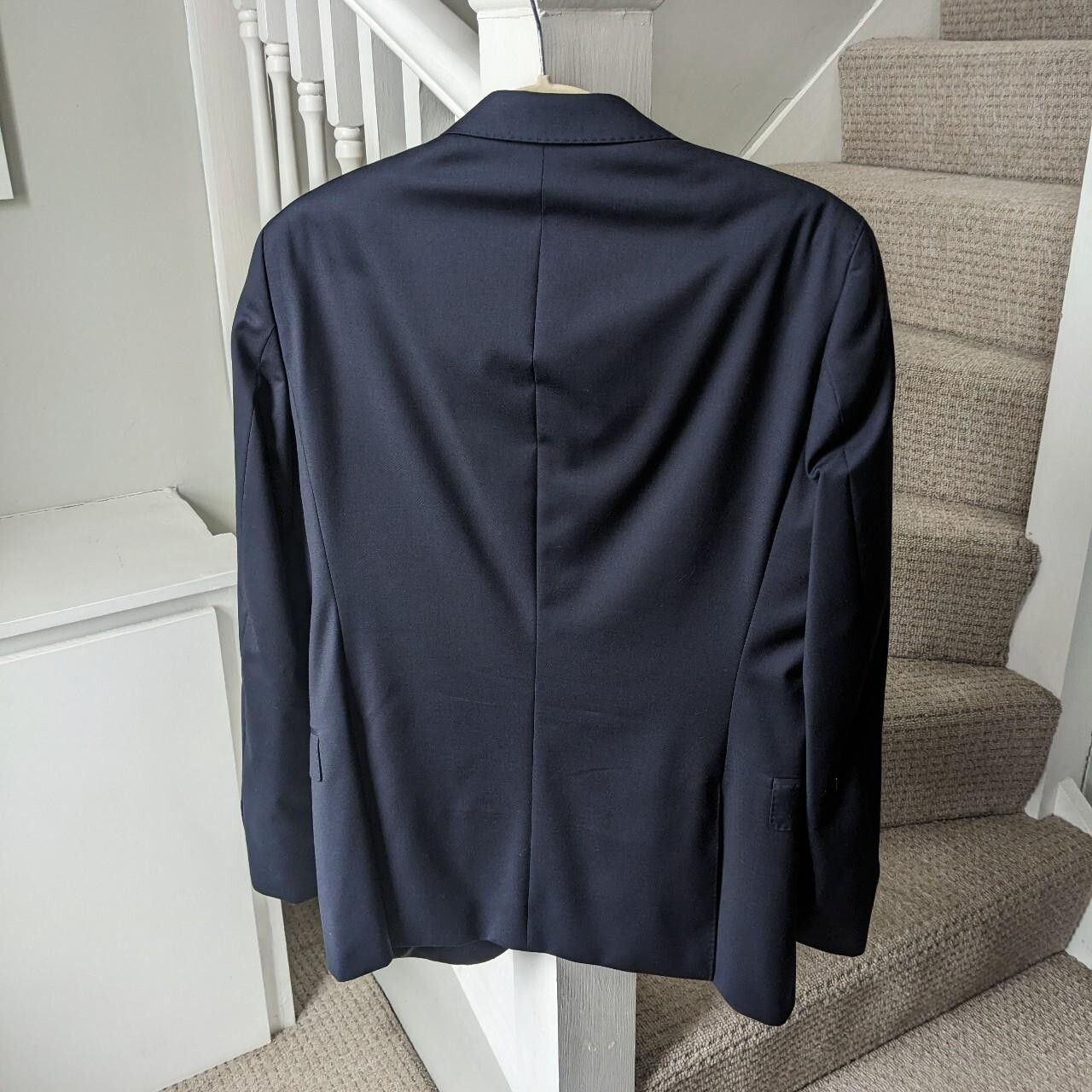 Hugo Boss x Guabello Super 120 Navy Suit Jacket and Trousers Gently