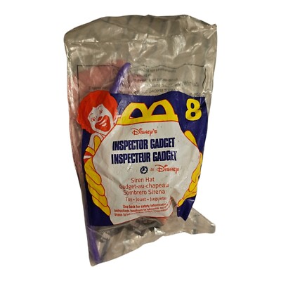McDonald's Happy Meal Toy Inspector Gadget Siren Hat 1999 #8 NEW Sealed 