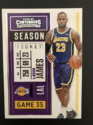 2020-21 Panini Contenders LeBron James #81 Season Ticket    