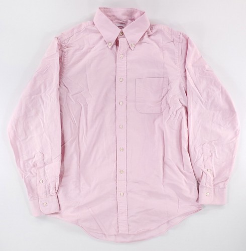 Brooks Brothers Makers Custom Button Down Shirt Made USA Pink Mens 17/36