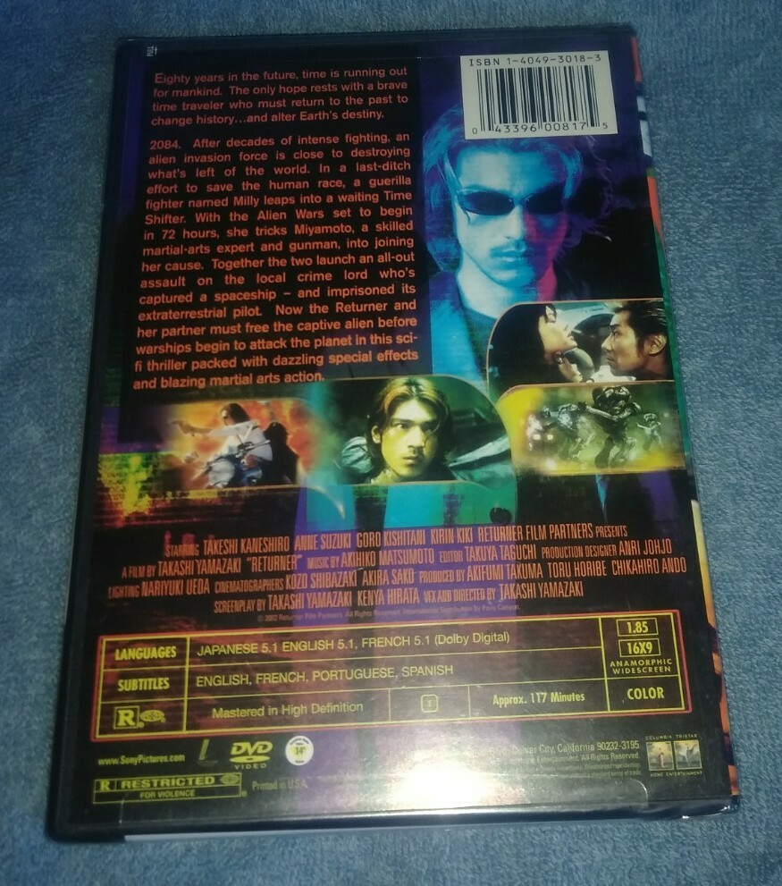 Returner DVD Wide-screen Takeshi Kaneshiro Anne Suzuki