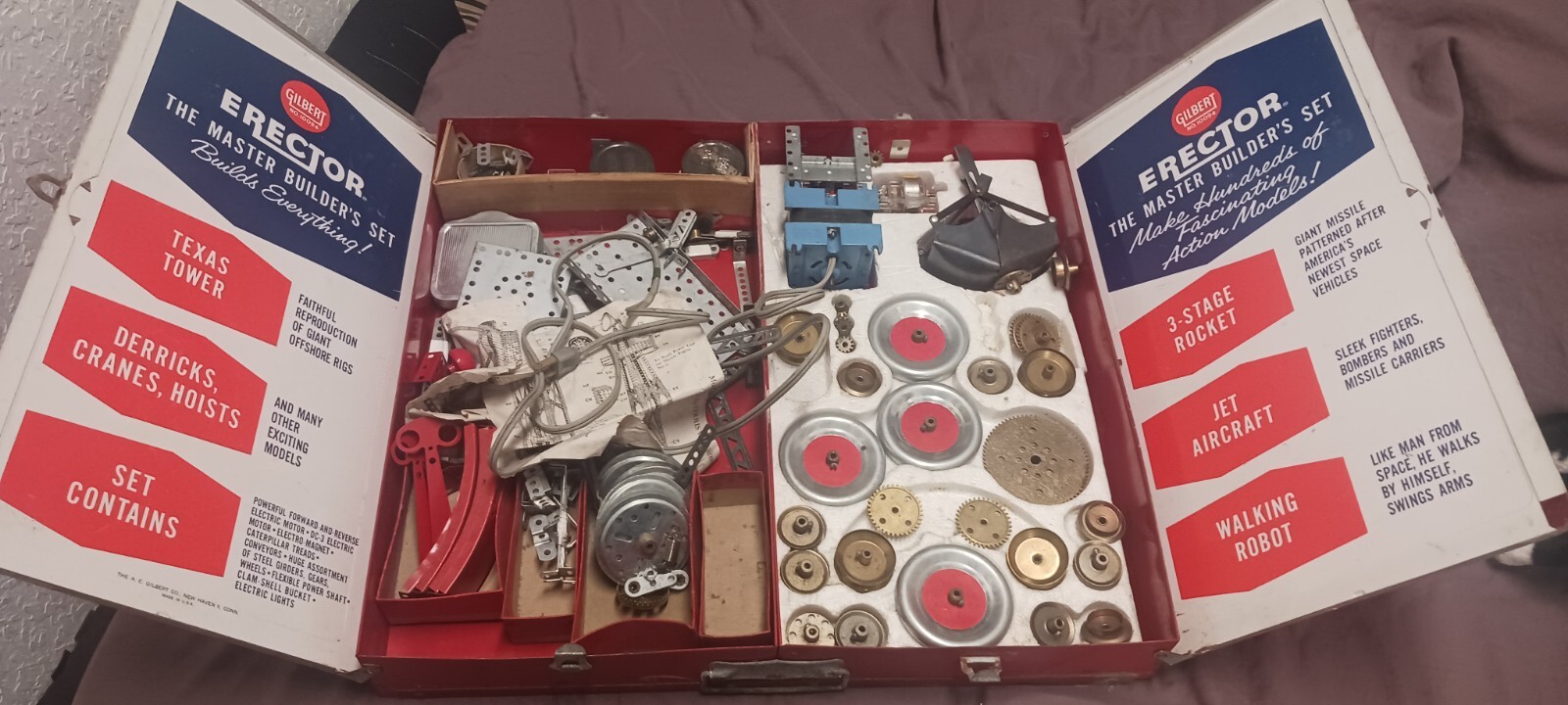 1950-1960 Gilbert Erector Set The Master's Builder Robot Rocket Jet ...