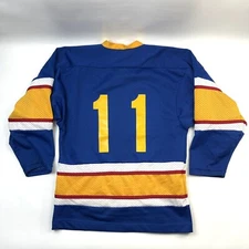 K1 Sportswear #11 Vintage Hockey Jersey Blue/Yellow Men's Size M Sport Rare