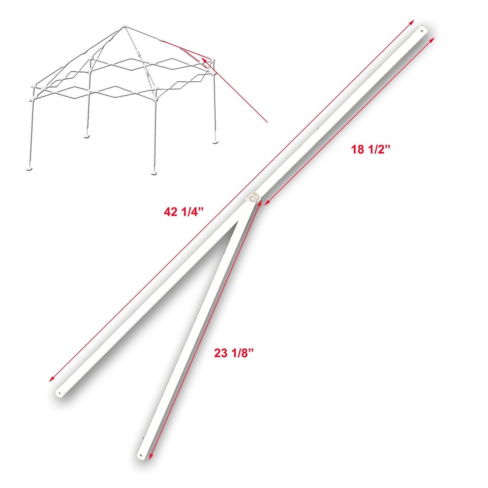 E-Z UP Envoy 10X10 Instant Canopy LOWER PEAK TRUSS Bar Replacement ...