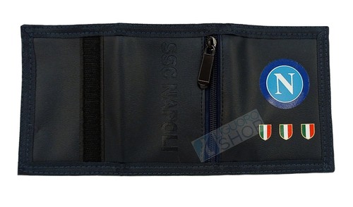 PORTAFOGLIO SSC CALCIO NAPOLI CAMPIONE D'ITALIA 3° SCUDETTO PRODOTTO UFFICIALE - Foto 2 di 4