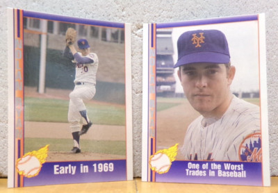 VERY COOL VINTAGE NOLAN RYAN BASEBALL CARDS BUY 1 GET 1 FREE METS WORST TRADE