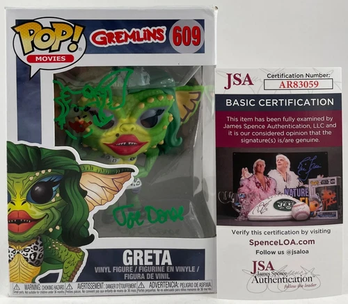 Joe Dante Signed Gremlins Greta Funko POP! #609 Autograph & Sketch JSA COA