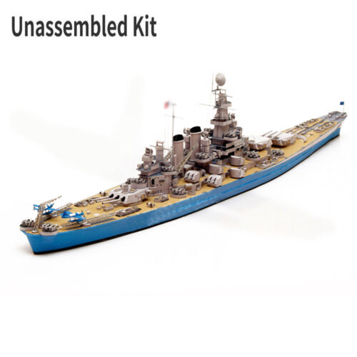 1/400 US NAVY BB-55 Battleship 21in Paper Model Unassembled Military Craft U - Afbeelding 1 van 12