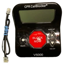 CPR Call Blocker V5000 for Landline Phones w/ Phone Cord - No Original Box