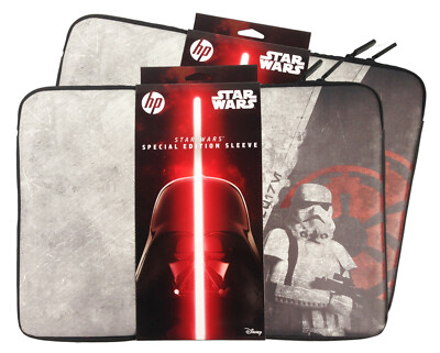 2 pack of New HP P3S09AA Star Wars Special Edition 15.6-inch Laptop Sleeve Cover