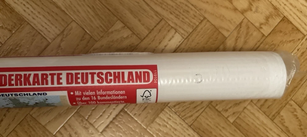 Kinderkarte Deutschland 105 x 132 cm, Poster