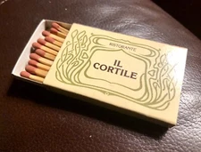 Il Cortile Ristorante, New York City, Full Unstruck Matchbook