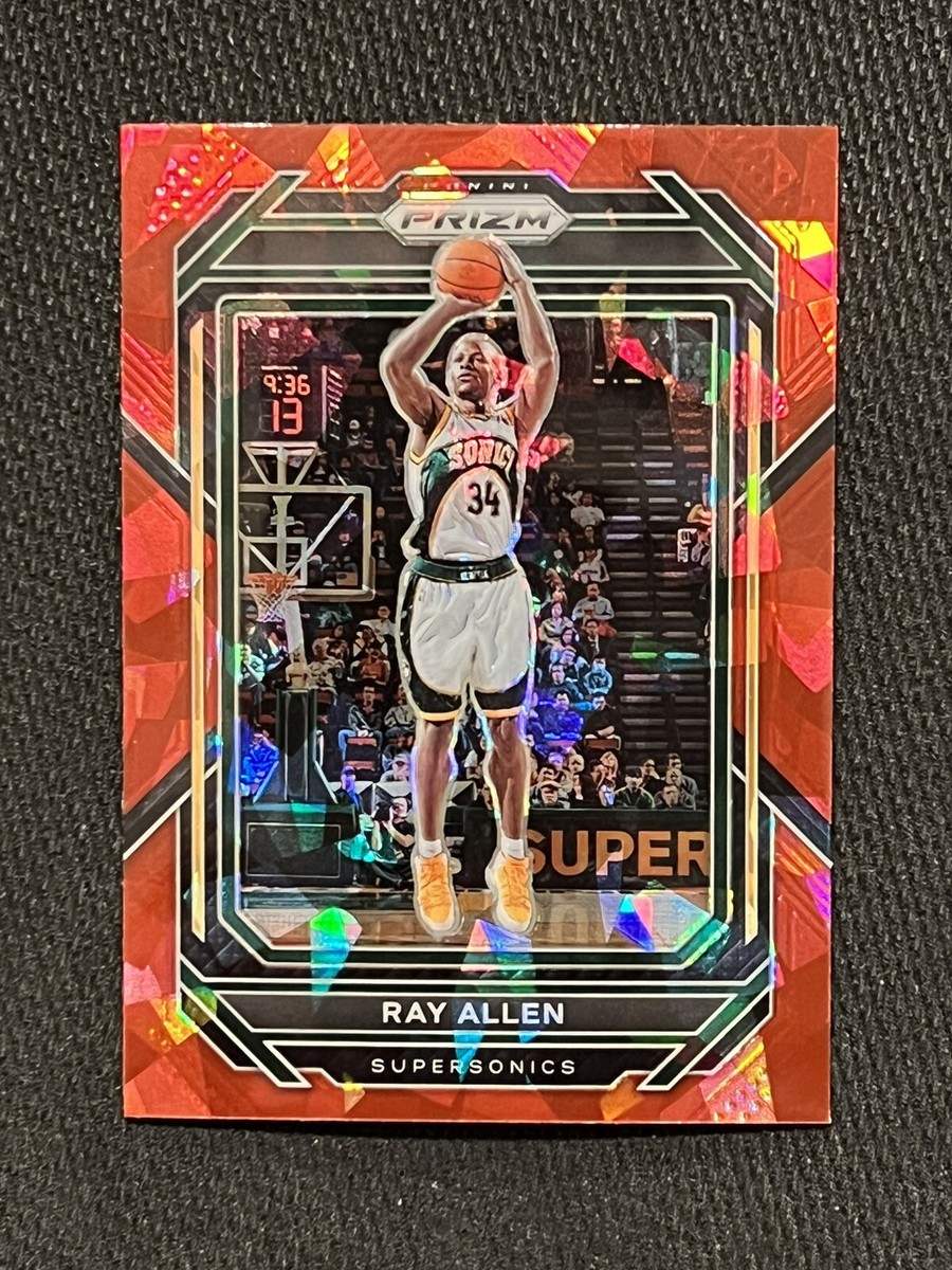 RAY ALLEN 2022-23 Panini PRIZM RED CRACKED ICE HOLO SEATTLE
